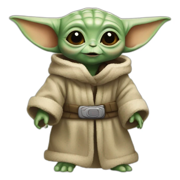 baby yoda party sticker