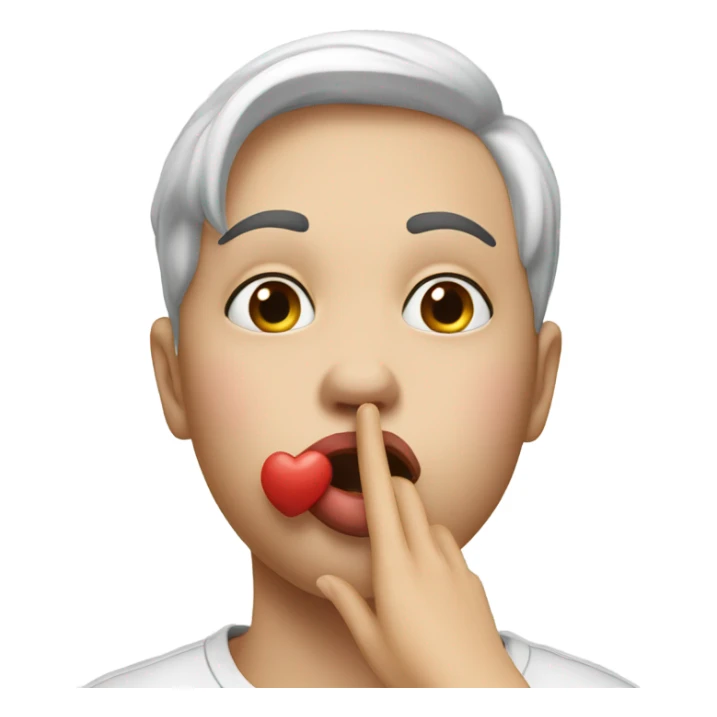 blowing a kiss  sticker