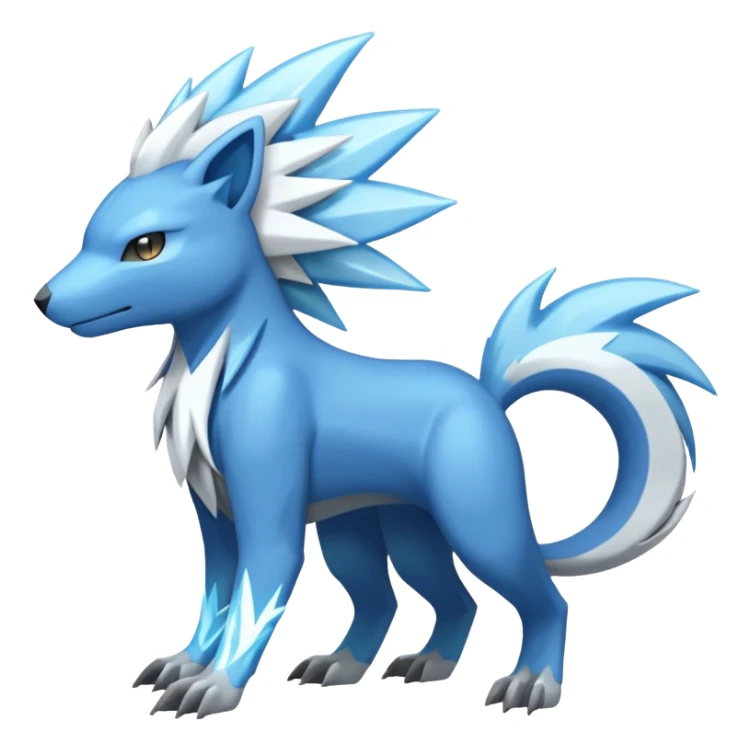 Manectric-Electrike-Amaura-Fakemon-fusion, full body sticker