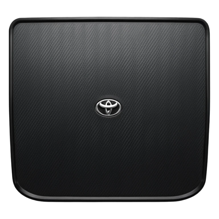 a black textured surface, likely a piece of automotive trim or a floor mat, featuring the branding for a Toyota Fortuner.
 sticker