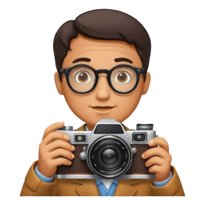 Camera Collector + retro lens, Vintage Collectors. sticker