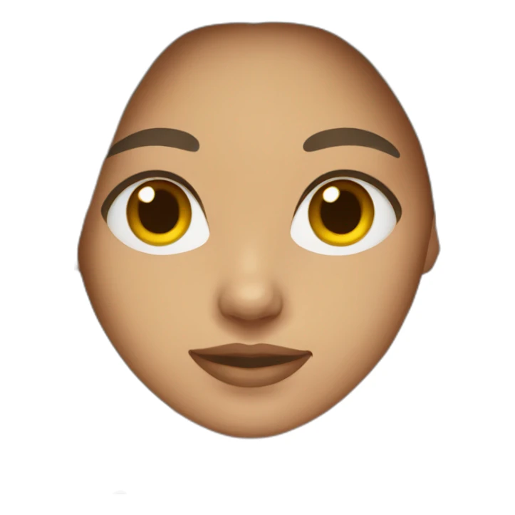 Young women, dark brown eyes, long light brown hair sticker