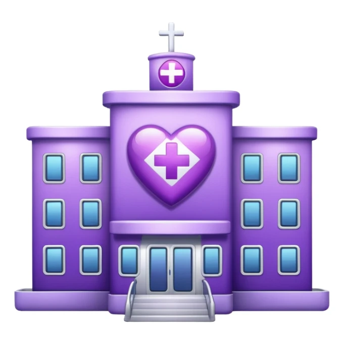 glitter purple hospital sticker