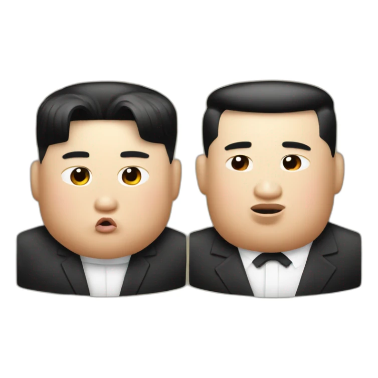 Kim jong un and trump drink vodka sticker