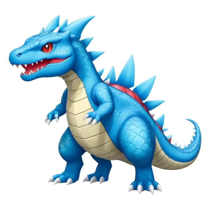 celestial salamence-Feraligatr-hybrid, full body sticker