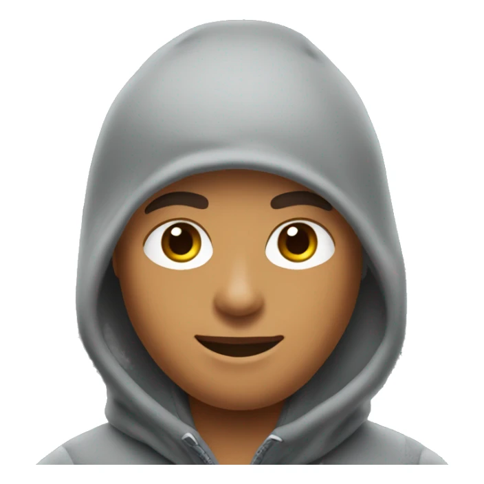 A young guy in a gray nike tech fleece and balaclava  sticker