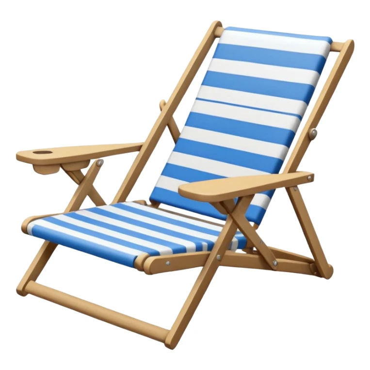 summer-themed emoji of a beach chair sticker