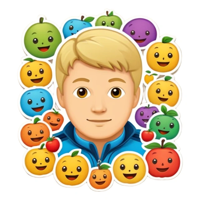 Stickers with Sergey Yesenin sticker
