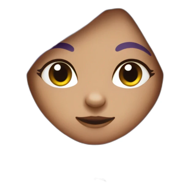 Purple cat girl sticker