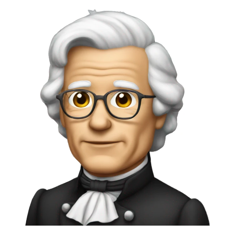 Old President James Clair Narlana with USA flag  sticker