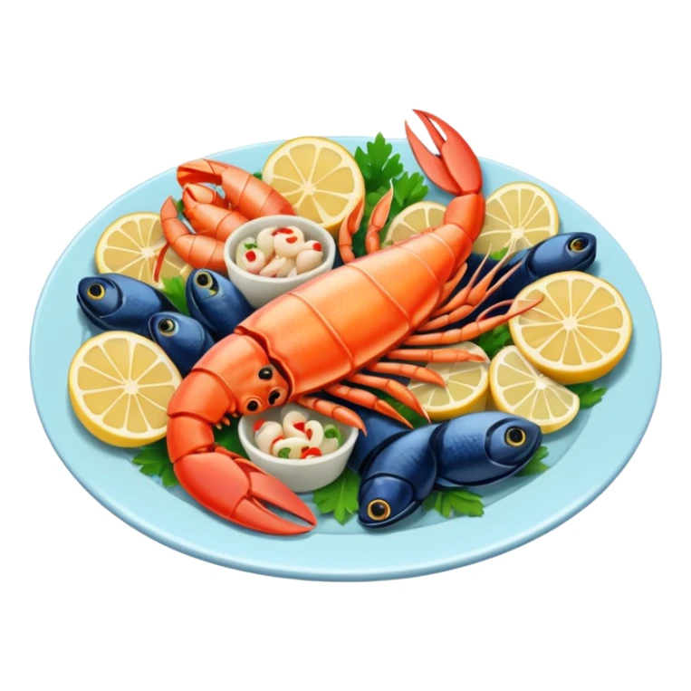 Sea food sticker