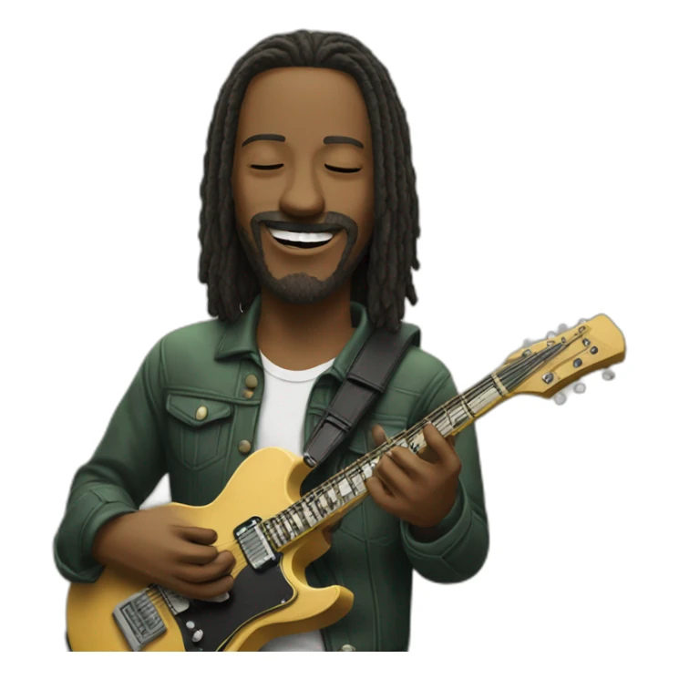 guitarrist high on weed sticker