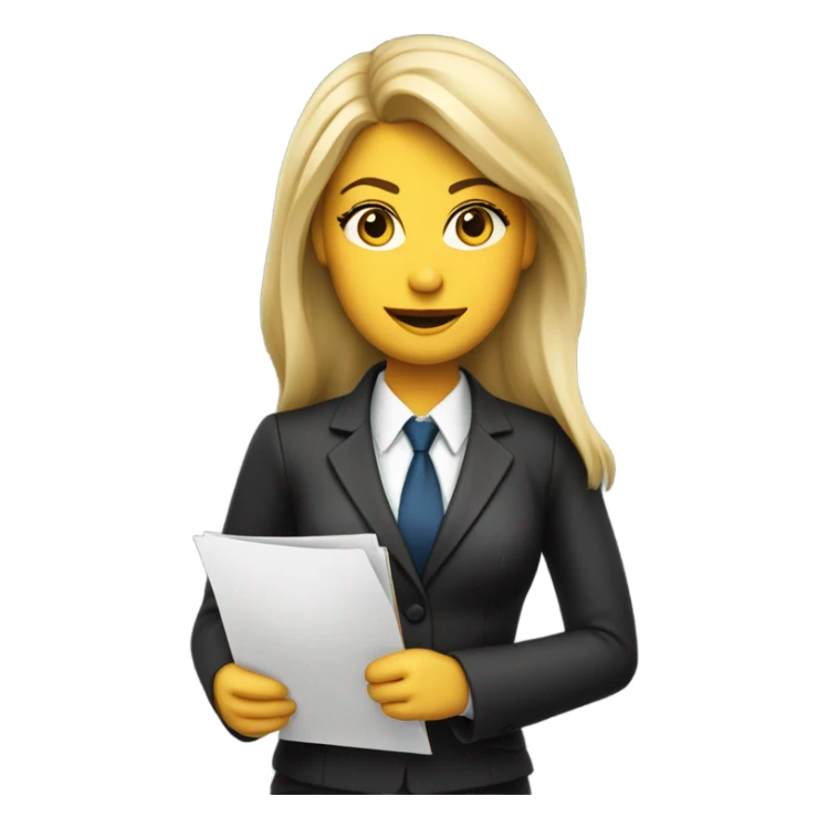 lawyer blonde girl sticker