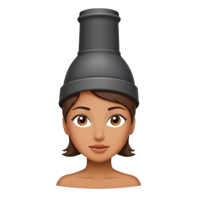 Woman with chimney on her head  sticker