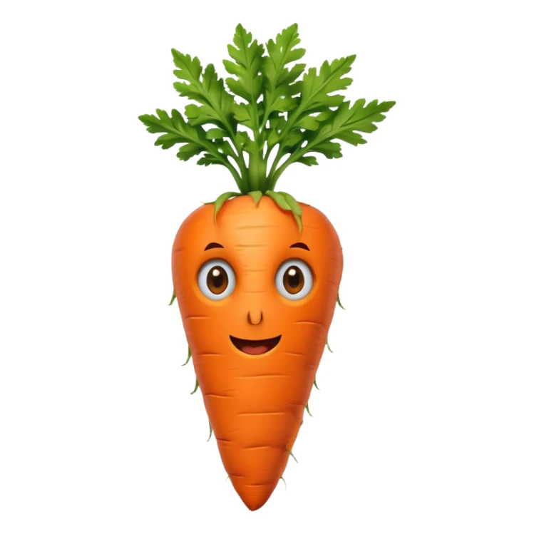 The carrot with eyes wearing a Canada jersey  sticker