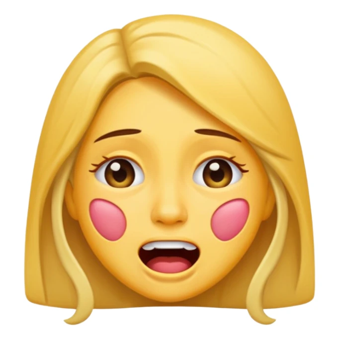 Teresa from the Maze Runner, crying out of laughter, emoji style sticker