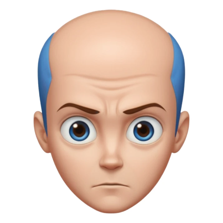 give me megamind character his forhead make it bigger sticker