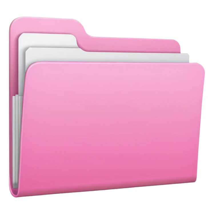 light pale gradation Pink empty plain folder sticker