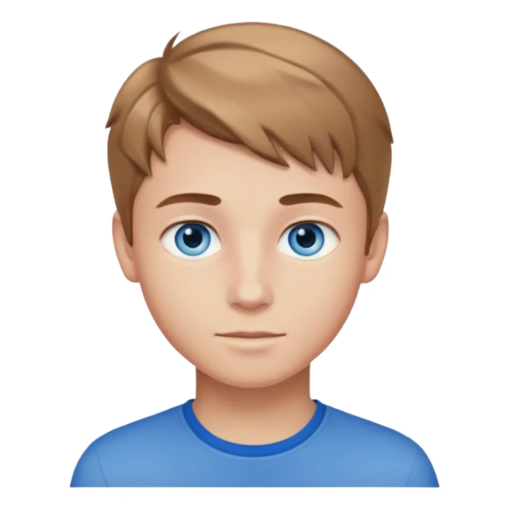 niño guapo adolescente de ojos azules sticker