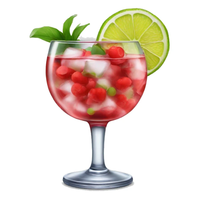 Una copa de gin tonic de frutos rojos  sticker