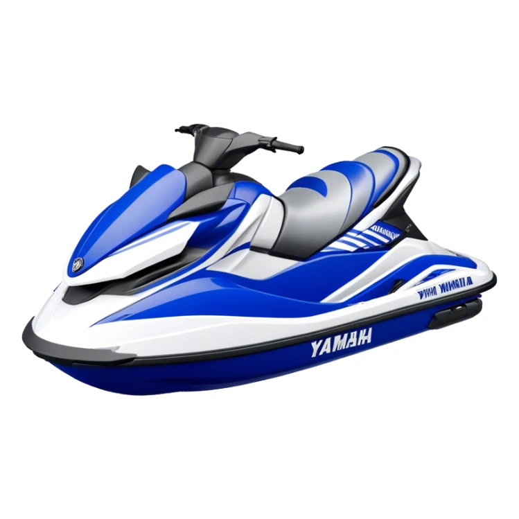 Jet Ski - Yamaha EX Deluxe (Model Year: 2022) (Iconic colour: Blue and white) sticker