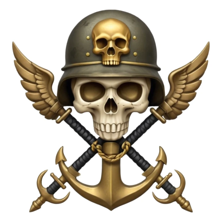 ⚓💀🪖⚔️💣🪽 sticker