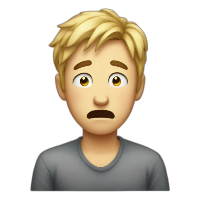 qwerty crying that his family abandoned him sticker