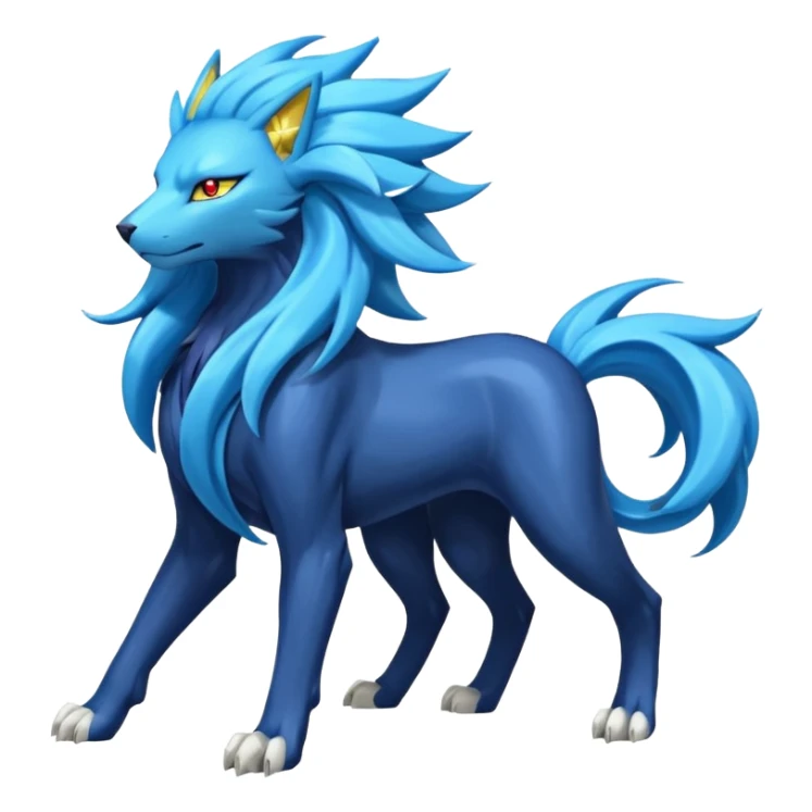 Luxray-Suicune-Manectric-Solgaleo-fusion sticker