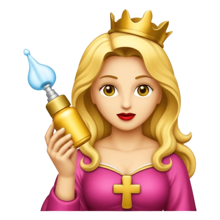 emoji della madonna con una bomboletta spary
 sticker