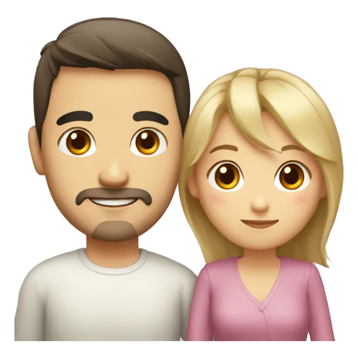 couple chinese and european sticker