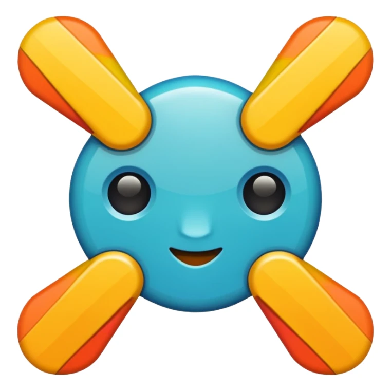 simplified emoji of a quad sticker