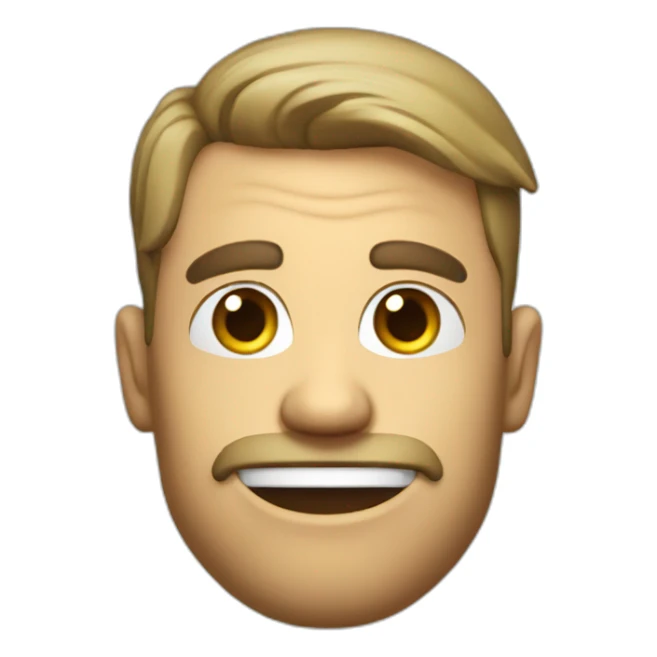 man gamer wink the eye sticker