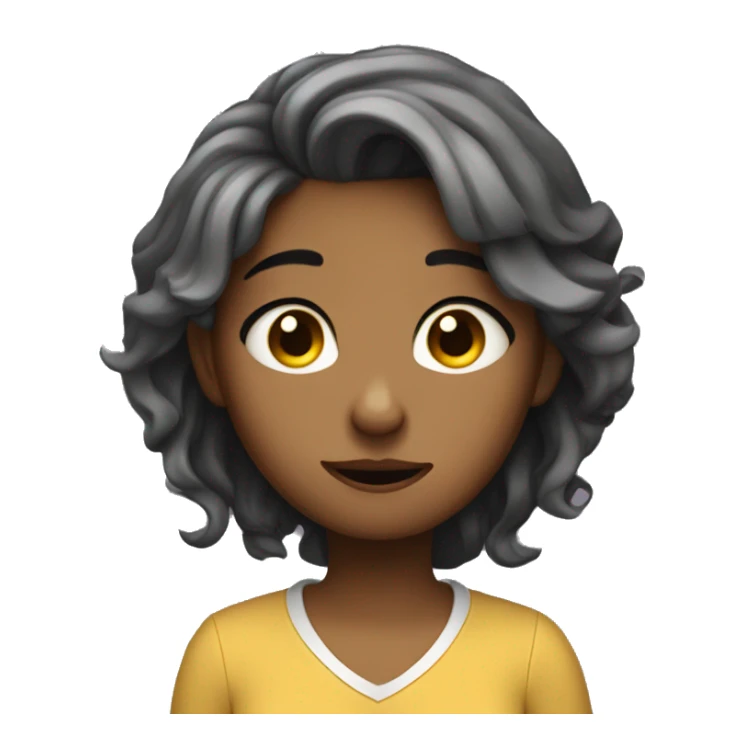 Exhausted bat pretty student girl with her hair done and tons of work sticker