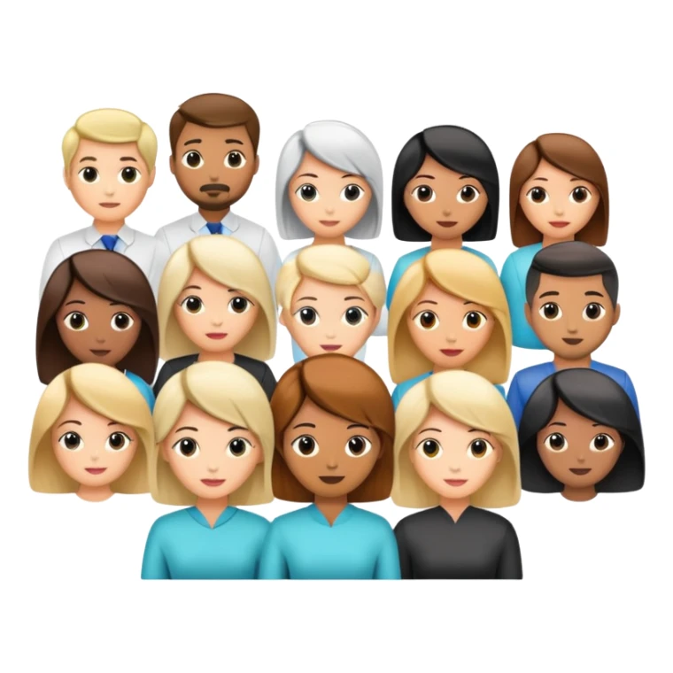 hair salon seminar with presenter and audience sticker