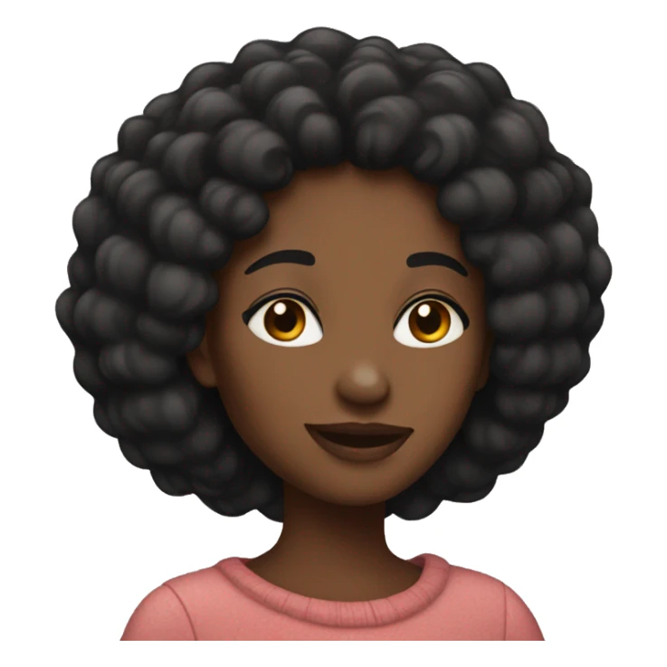 Black woman in love sticker