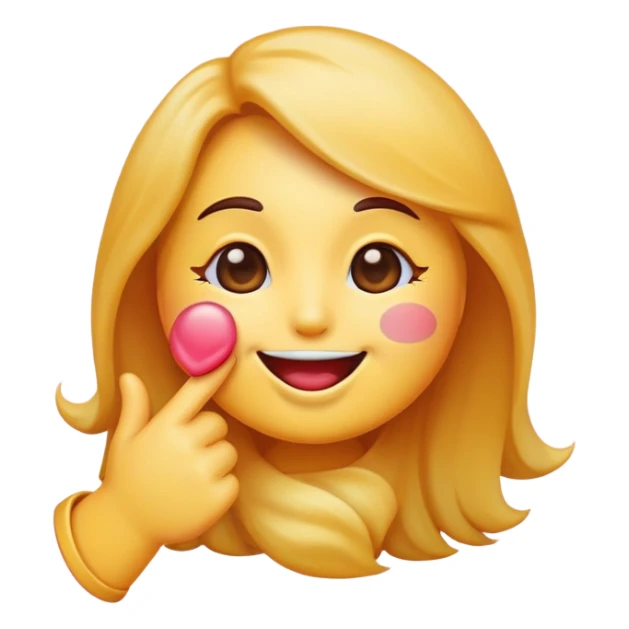 Sexy emoji blowing a kiss sticker