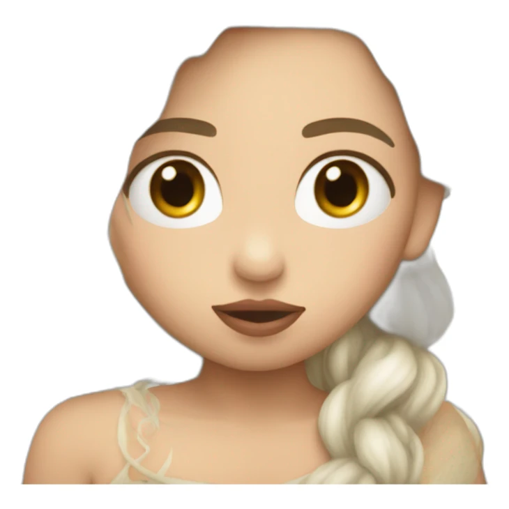 Daenerys Targaryen giving a kiss sticker