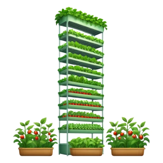 Vertical farms grow fresh produce in urban high-rises
 sticker