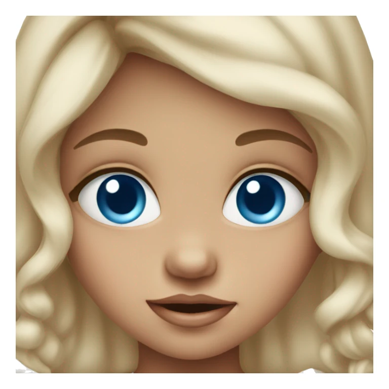 baby girl with blue eyes sticker