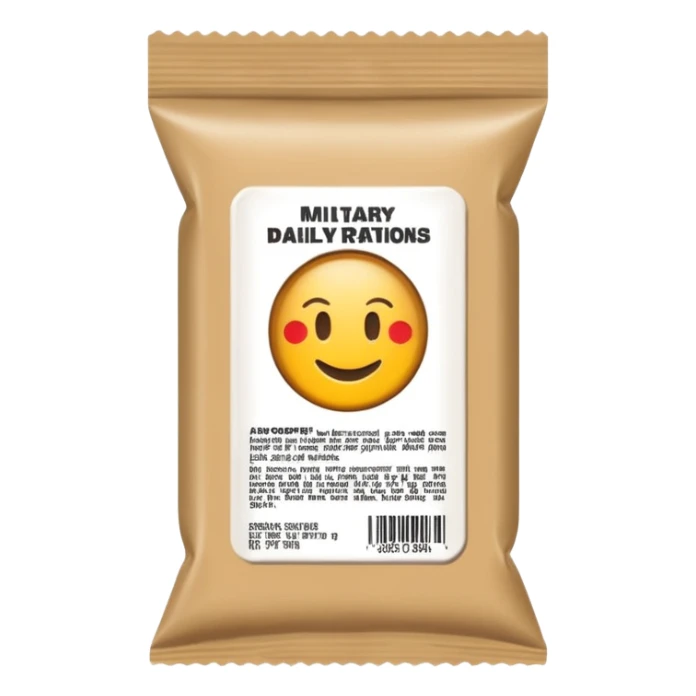 military daily dry rations sticker