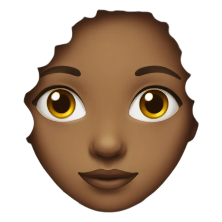 Black girl with love in her eyes sticker