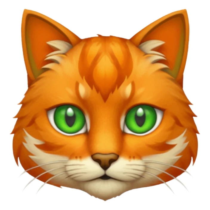 Face of Temple cat in game pixelized style sticker