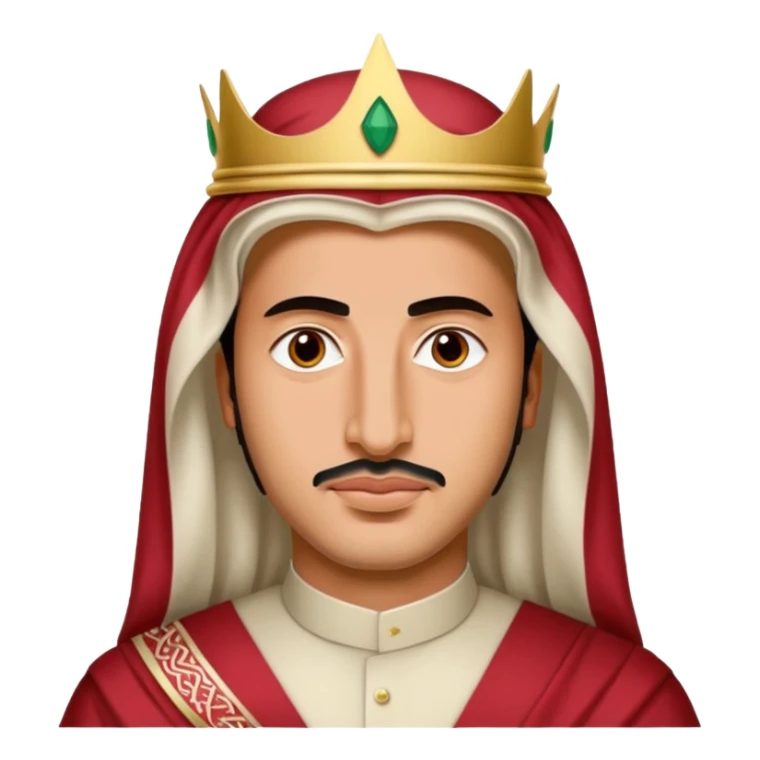 Mohamed bin salman, saudi crown with red with white "shimaq", saudi style sticker