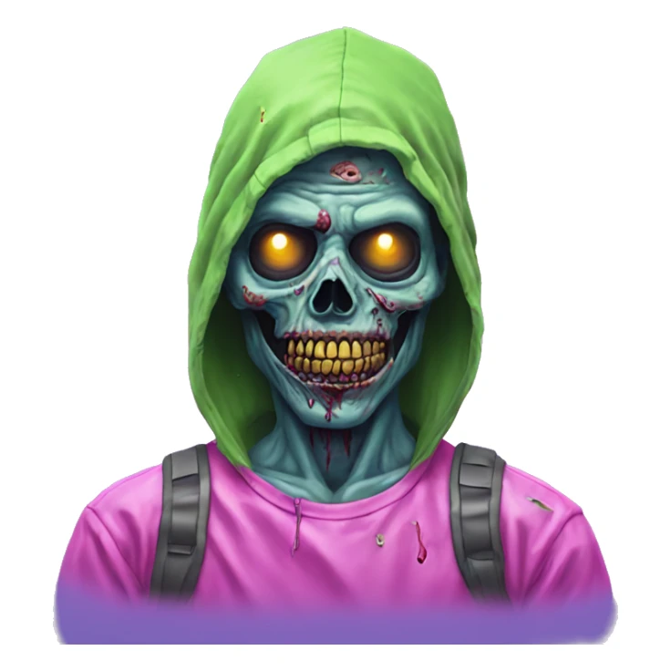 Vaporwave, zombie that’s a hacker sticker