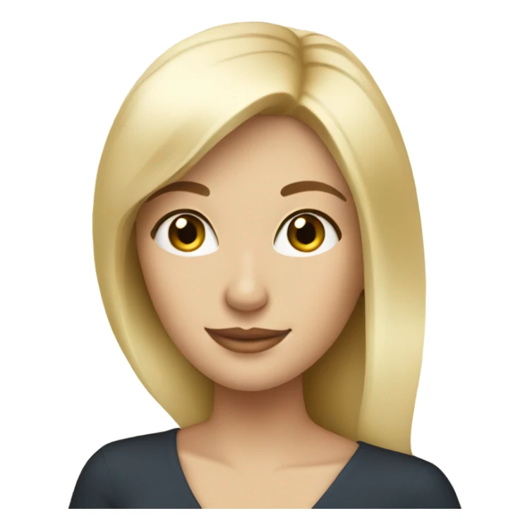 Pretty white blonde woman with champagne sticker