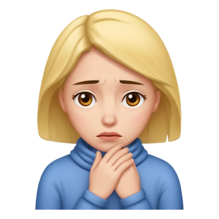 sad and single woman who is cold sticker