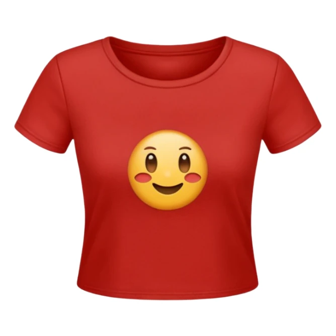 red crop t-shirt sticker