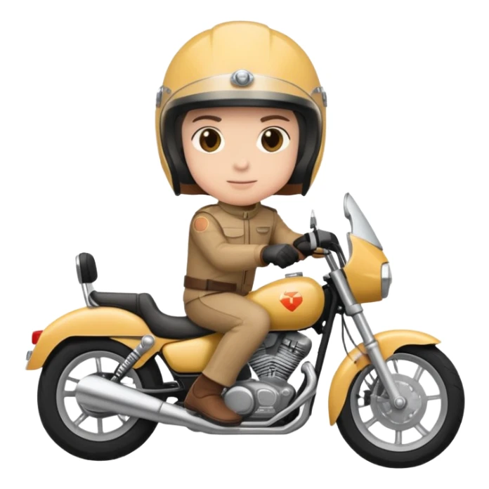 Sitting on a motorcycle  sticker