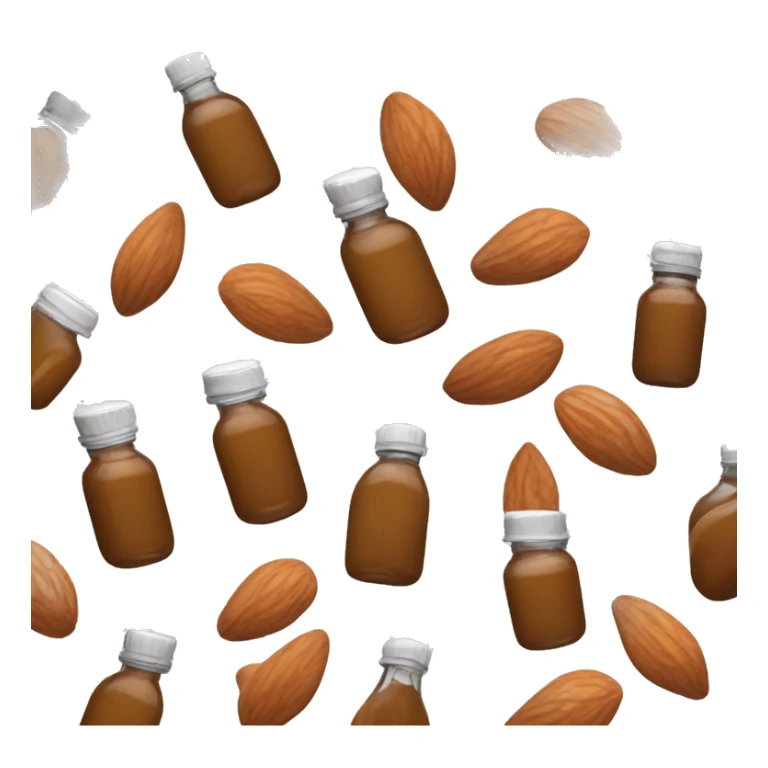 A single bottle of bitter almond extract sticker