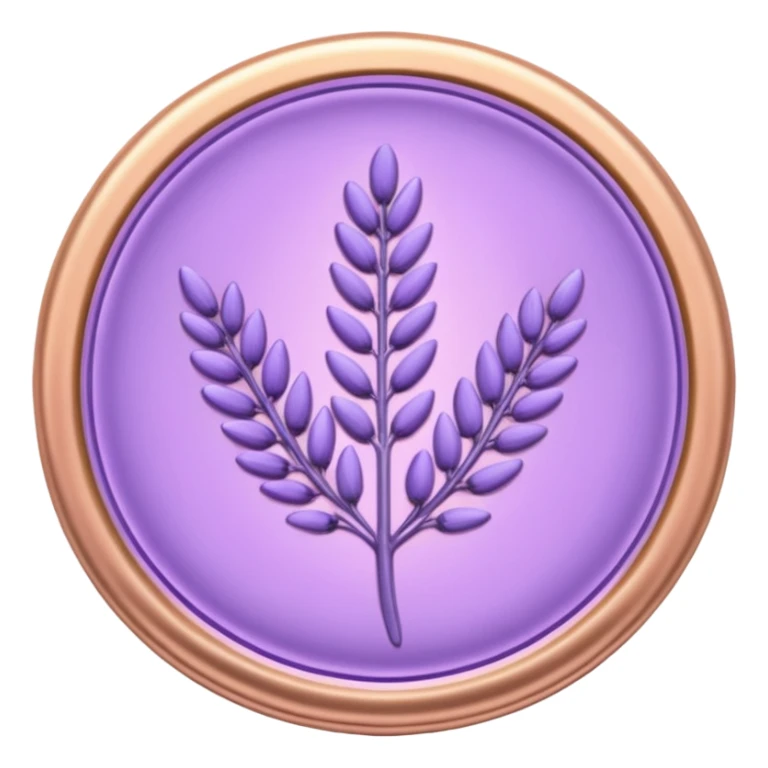 Pastel purple Lavender coin sticker